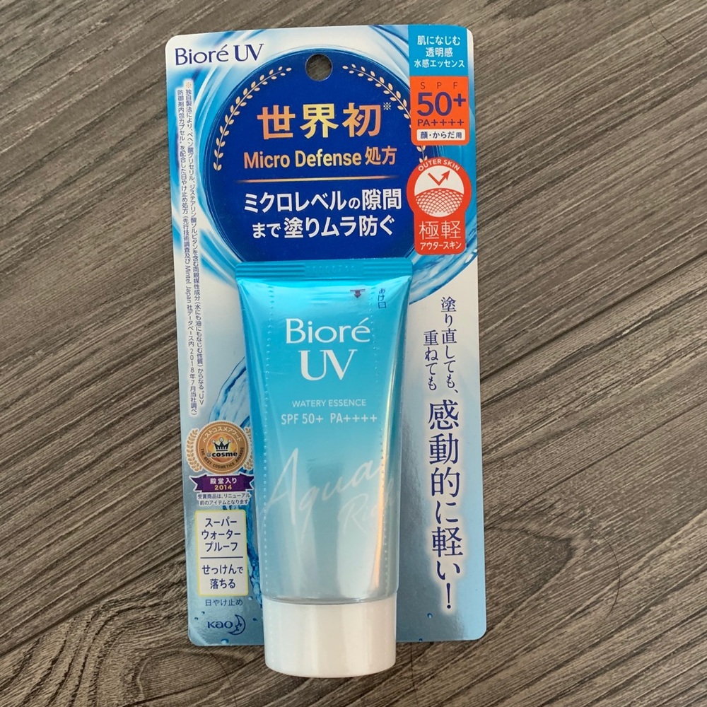 Biore Japanese top rated sunscreen